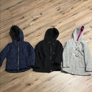 Stylish Hooded Jackets Trio - Navy, Black, Gray